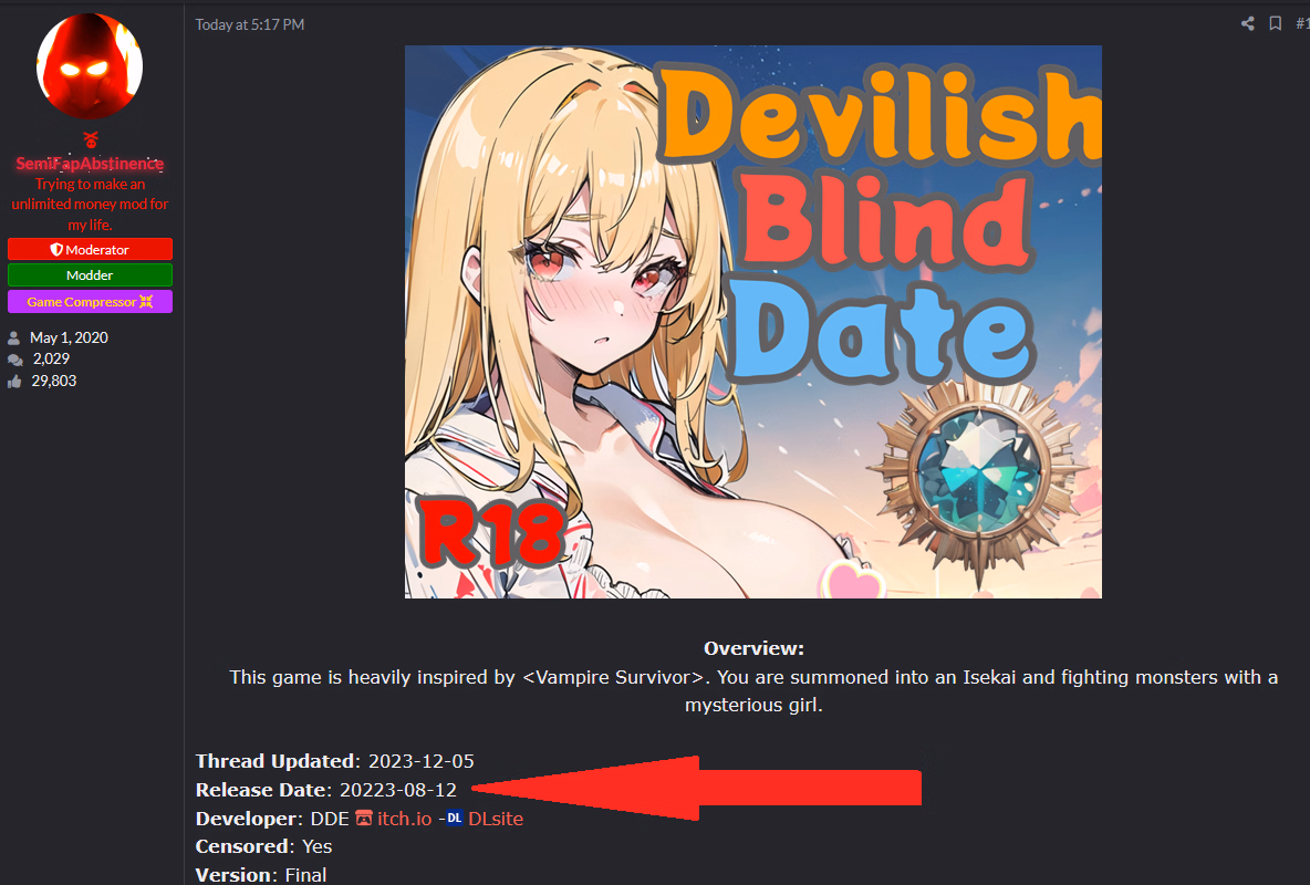 Unreal Engine Completed Devilish Blind Date [Final] [DDE]