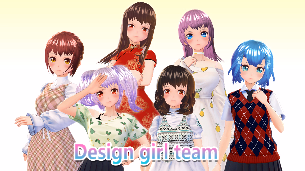 Unity Completed Design Girl Team [Final] [Mark k Studio] download