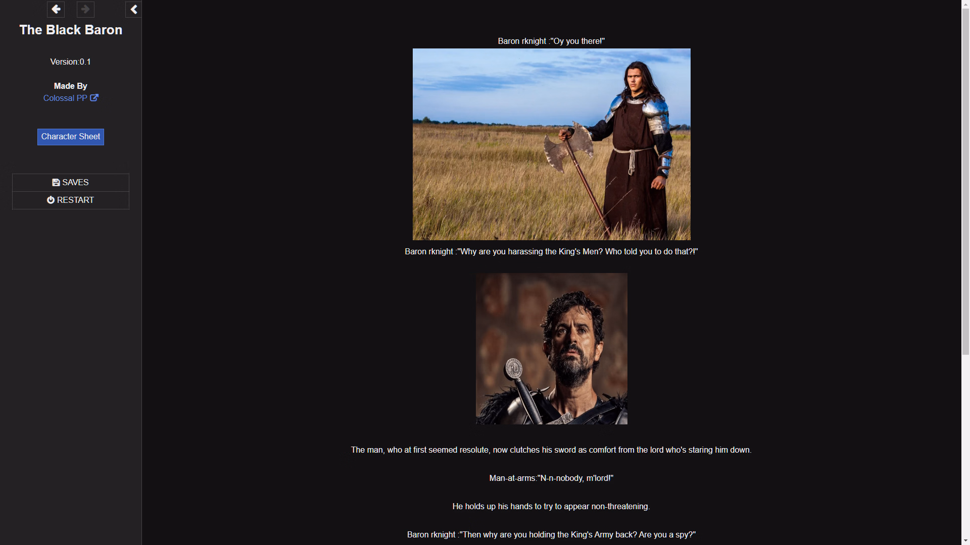 HTML The Black Baron [v0.4.5 b] [ColossalProjectProductions]