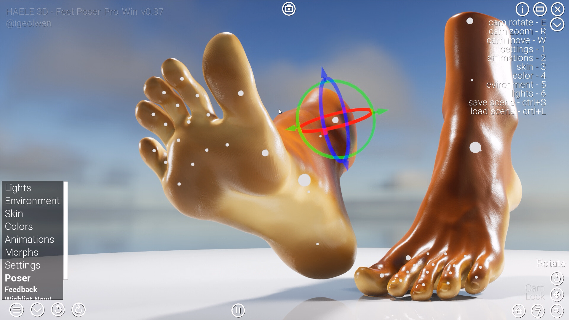 Unreal Engine HAELE 3D - Feet Poser Pro [v0.56.2] [Ige Olwen]