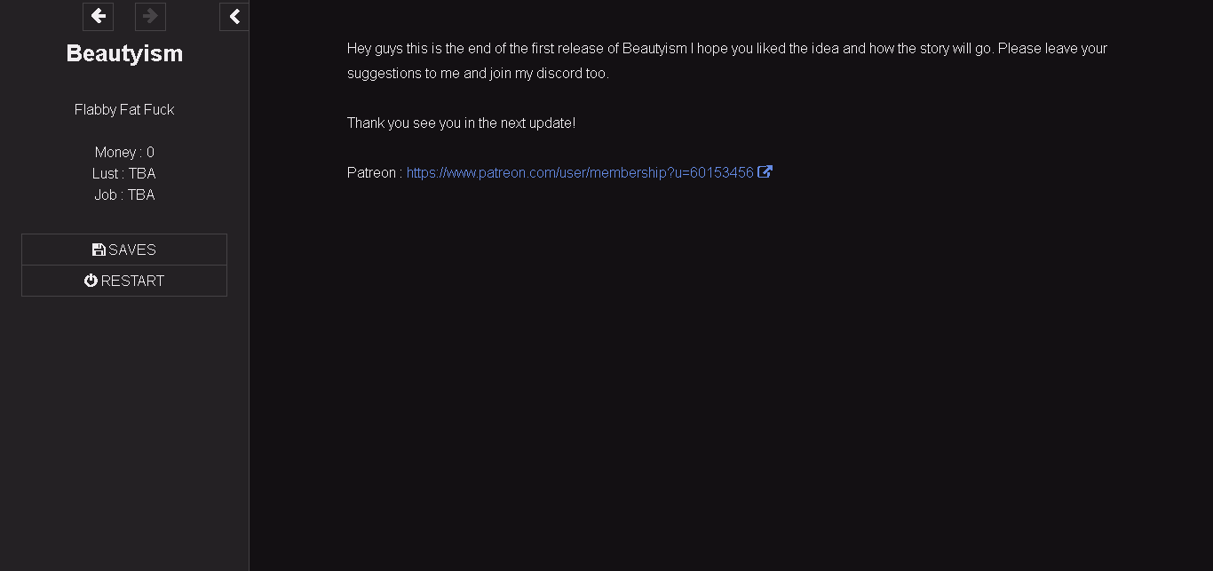 HTML Abandoned Beautyism [v0.1.1] [Jayce420]