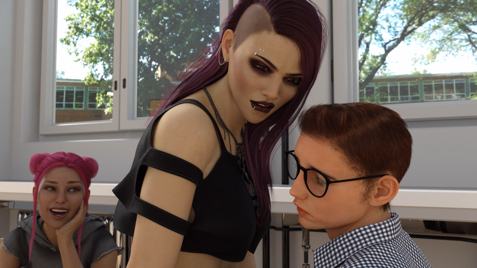 VN Ren'Py Abandoned Futanari College [Ep.1] [Futanari College Games]