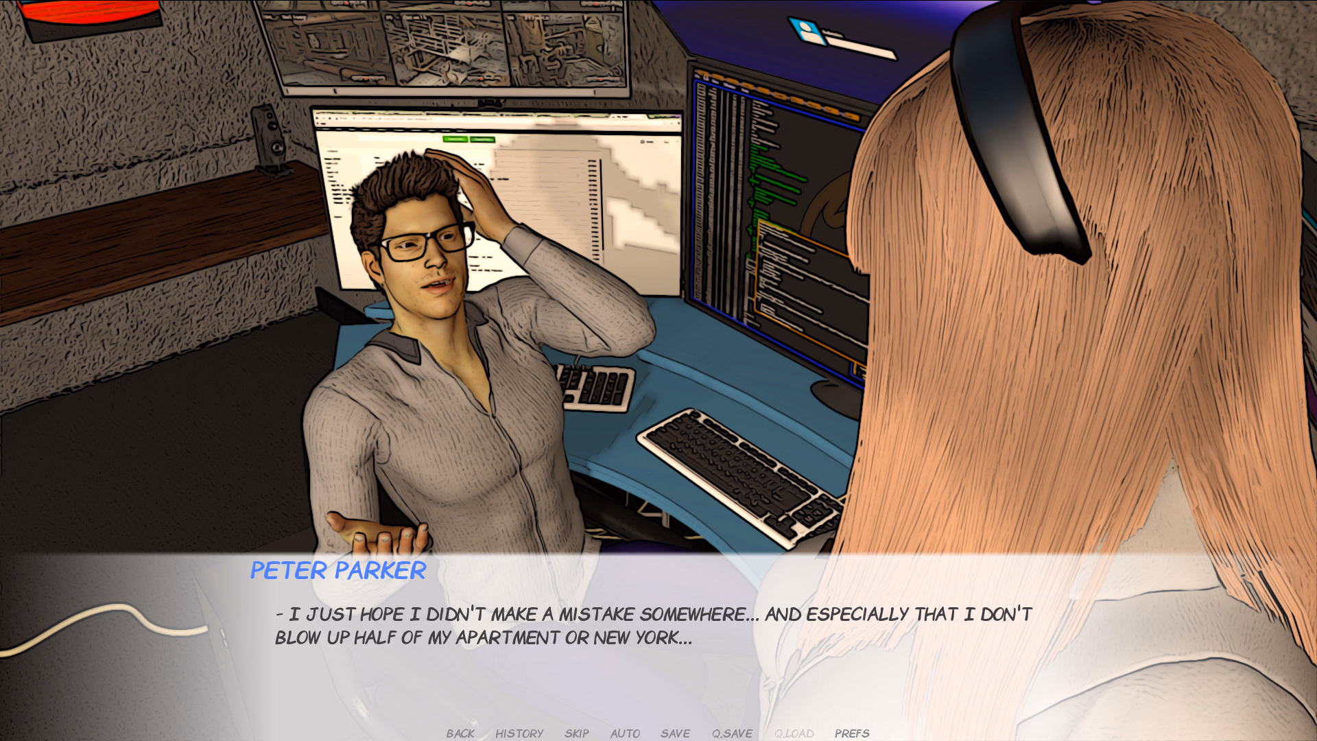 VN Ren'Py Abandoned Spider Gwen [v0.0.3 NSFW] [AdultVNComix]