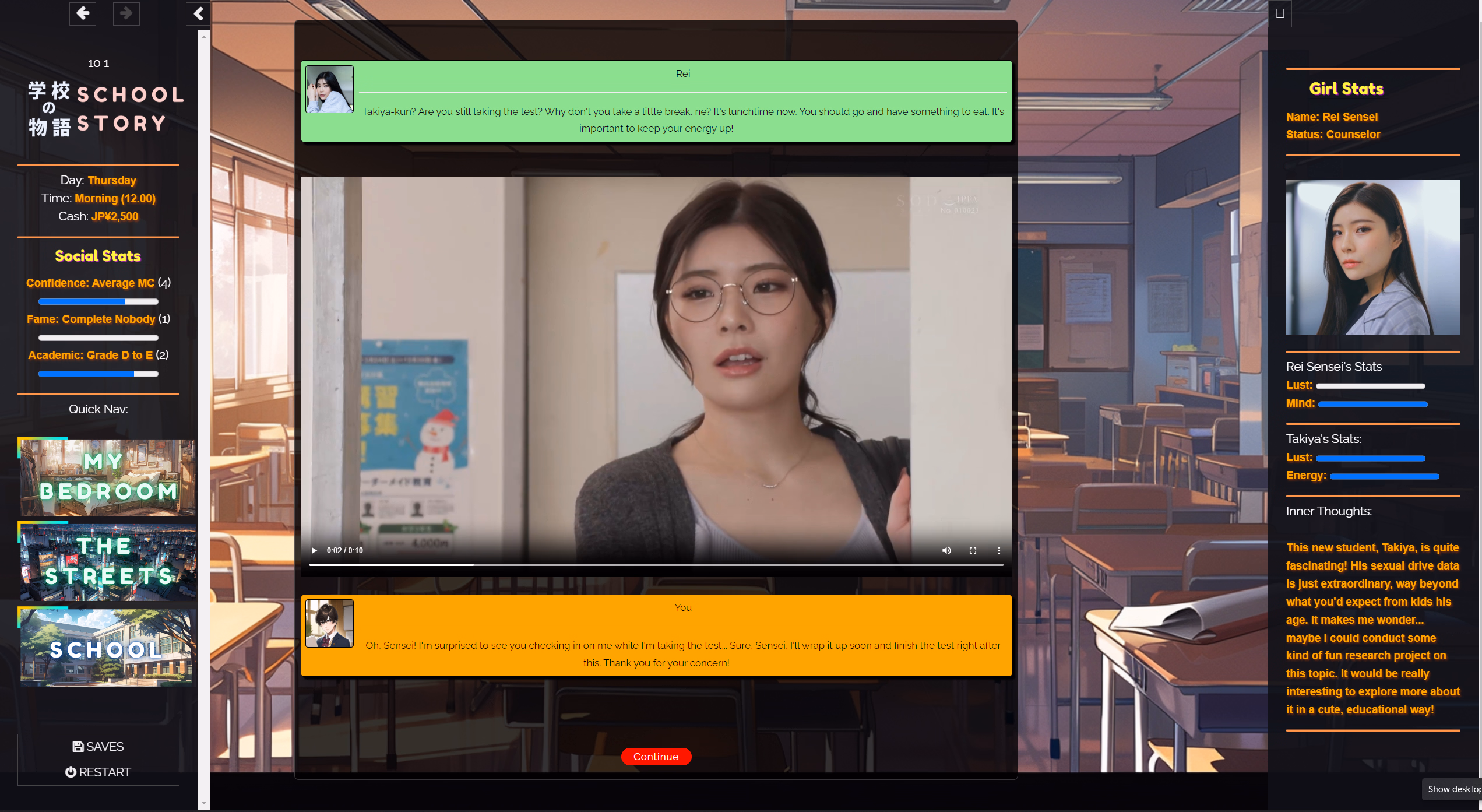 HTML Gakko No Monogatari - School Story [v0.36] [CorpoLife_dev]