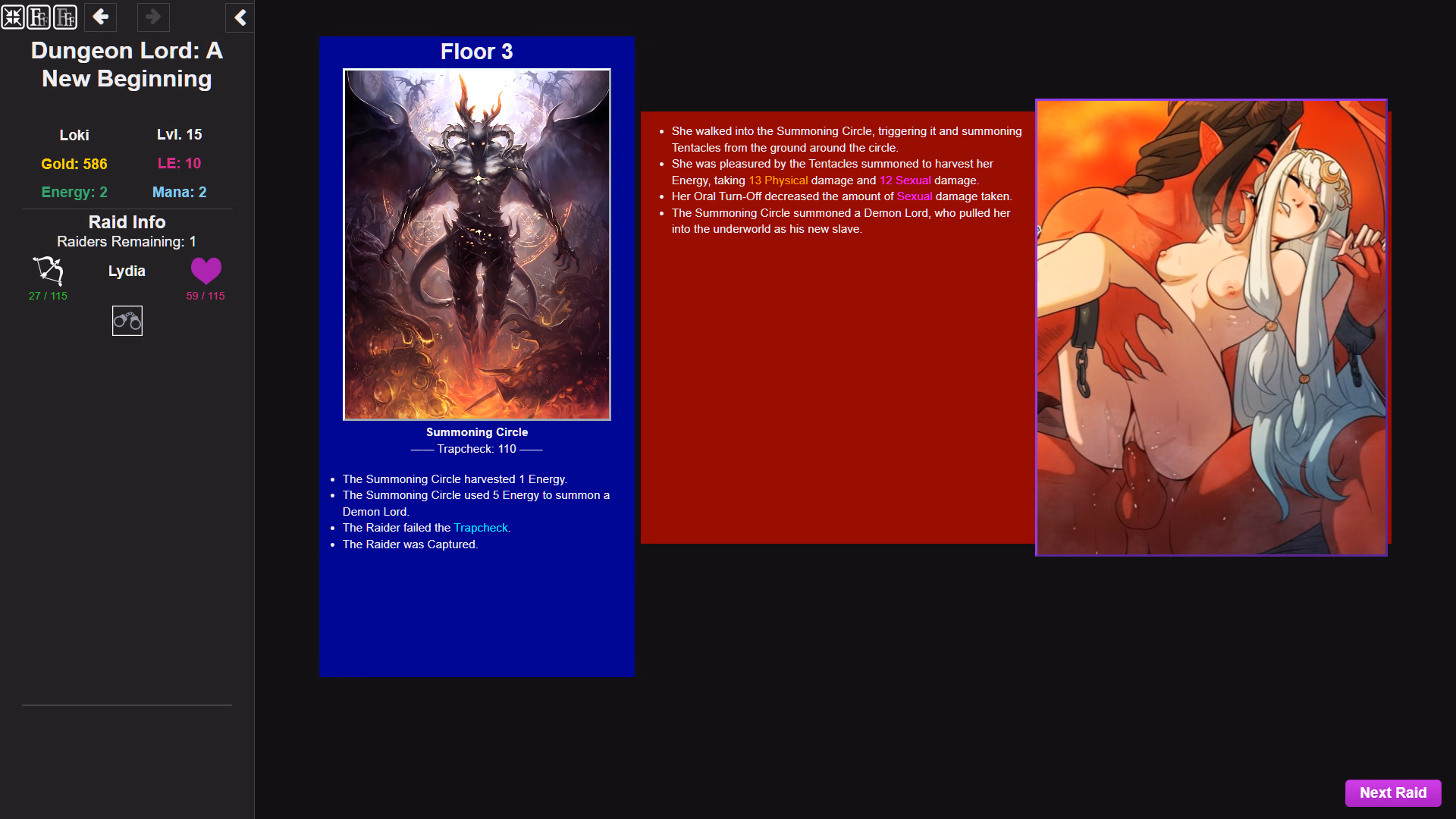 HTML Abandoned Dungeon Lord: A New Beginning [v0.2.2] [Dungeon Gaming]