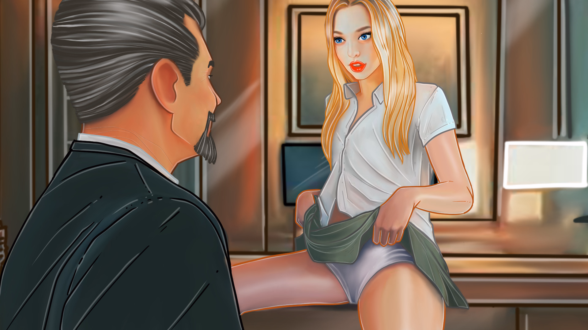 Ren'Py Abandoned Blurred Lines [v0.3f] [Studio009]