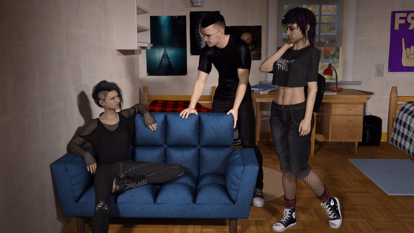 VN Ren'Py Abandoned College Love Triangles [v0.3] [Lord Percy Games]
