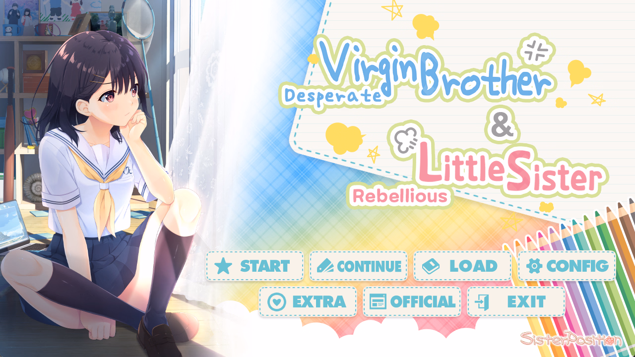 VN Others Completed Desperate Virgin Brother & Rebellious Little Sister + DLCs [AI Translation] [Sister Position/Wisp]