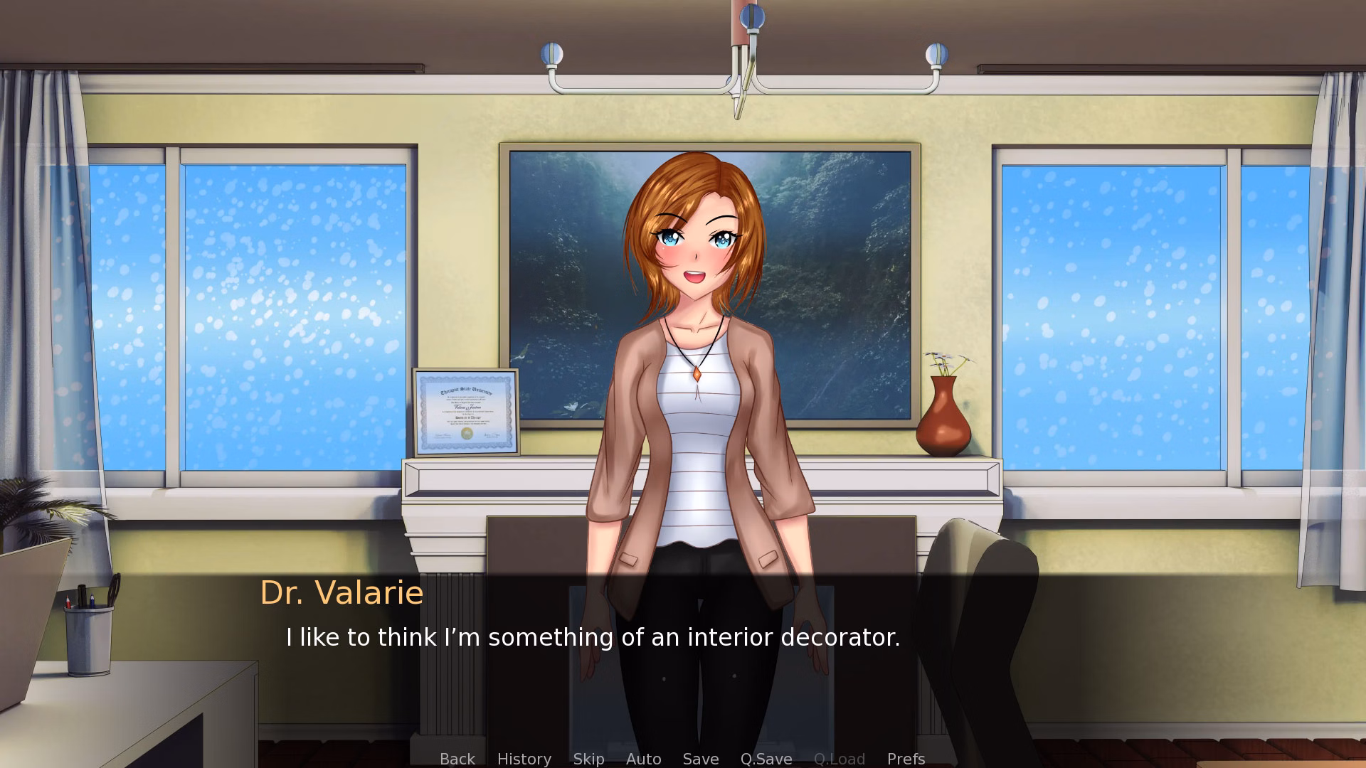 VN Ren'Py Dr. Valarie Sex Therapist [v0.12] [Purplehat Productions]