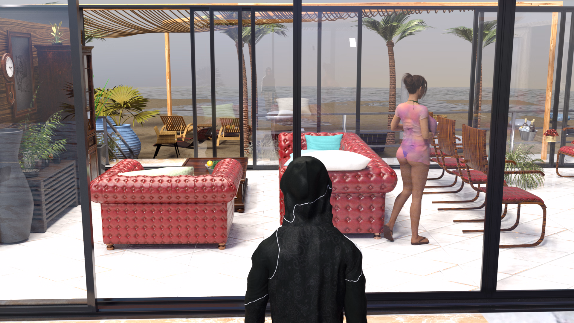 VN Ren'Py The Blue County [v0.2.0 Alpha] [MiloHaze FetishFactory]
