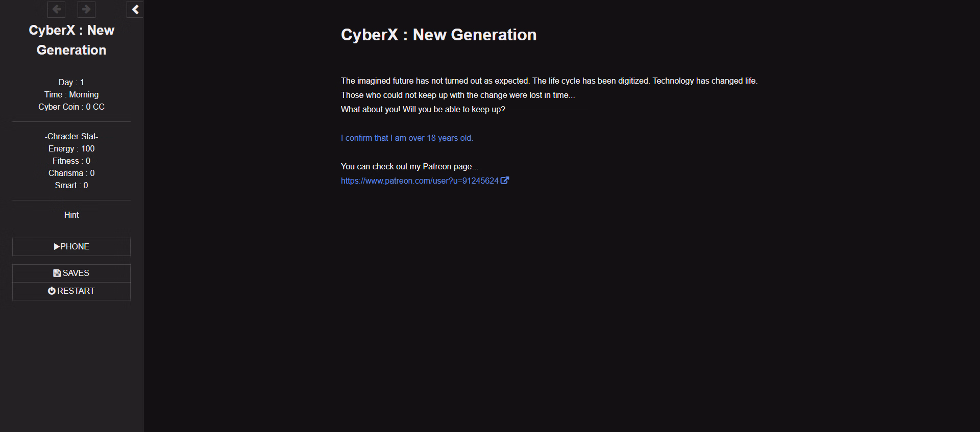 HTML Abandoned CyberX: New Generation [v0.06] [Fixers]