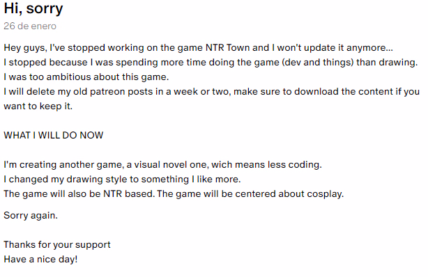 VN Ren'Py Abandoned My Wife Loves Cosplay [v0.11] [Tanami Town]