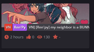 VN Ren'Py My Neighbor is a BUNNY DEMON [v0.2] [Hyanmaru Games]