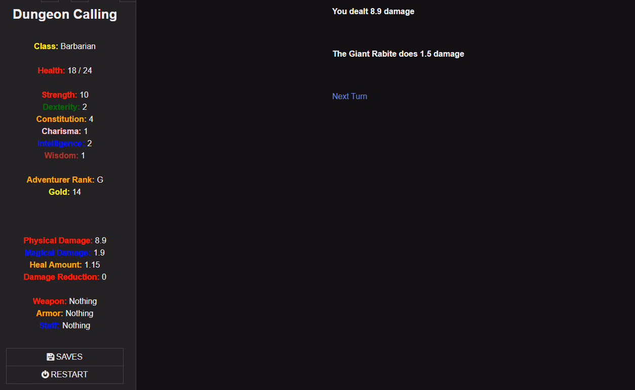 HTML Dungeon Calling [v0.1] [Sawwas]
