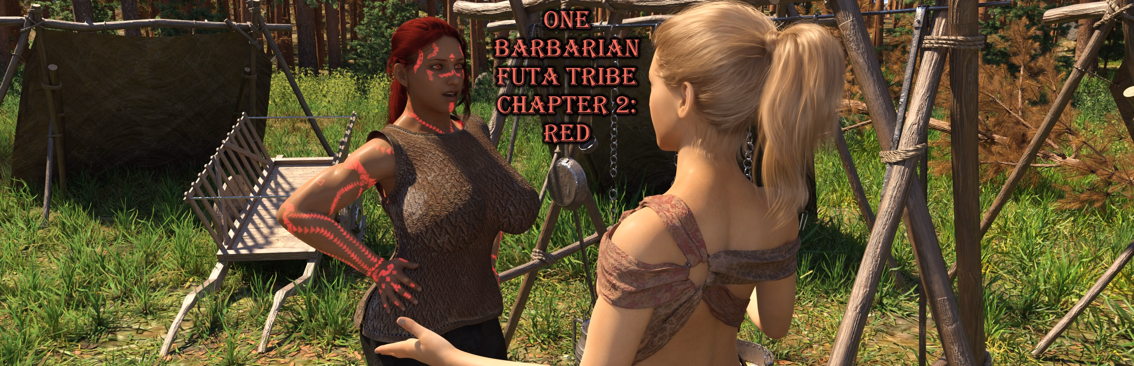 VN Ren'Py Completed One Barbarian Futa Tribe Chapter 2: Red [v1.01] [Zelltin]