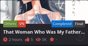 VN Others Completed That Woman Who Was My Father's Mistress [Final] [fujikino]