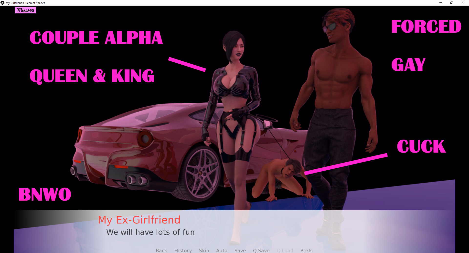 VN Ren'Py My Girlfriend Queen of Spades [v1.0] [Mina492]