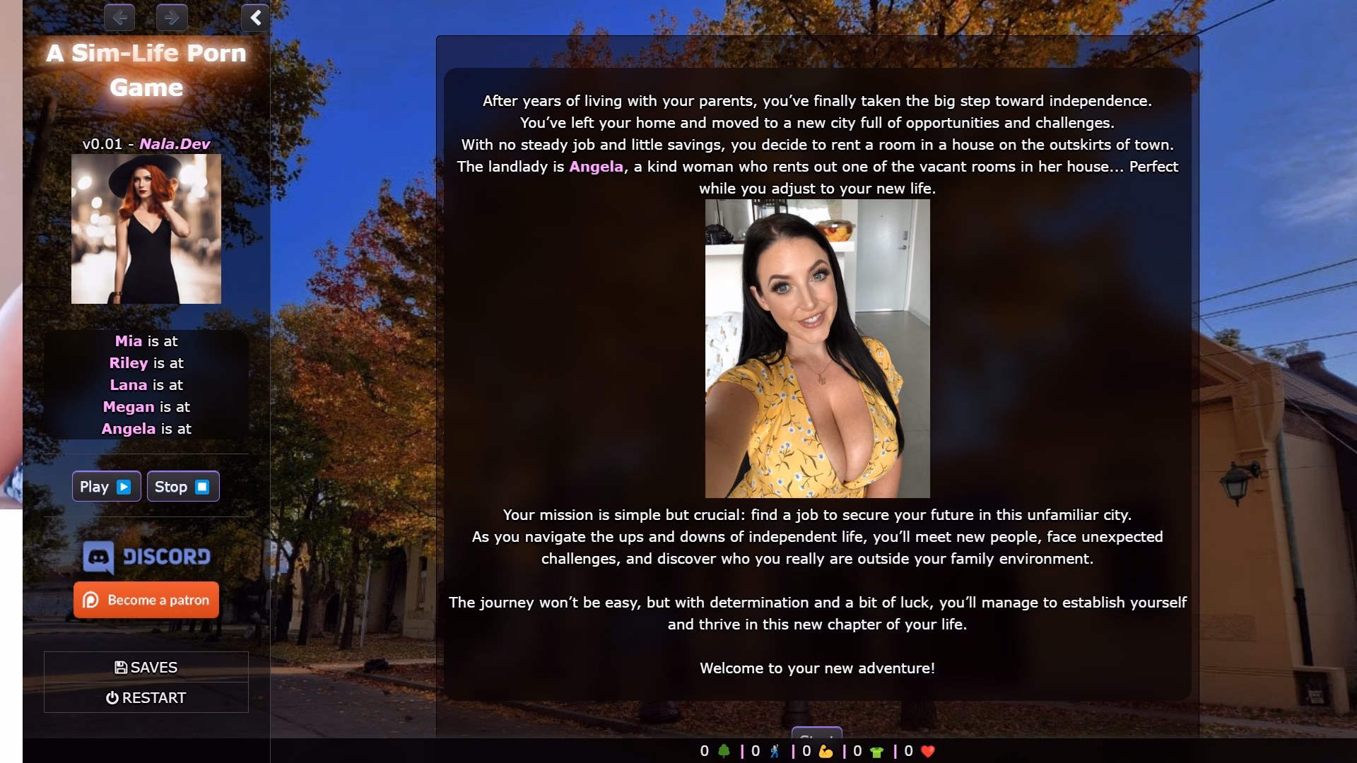 HTML A Sim-Life Porn Game [v1.11] [Nala.Dev]