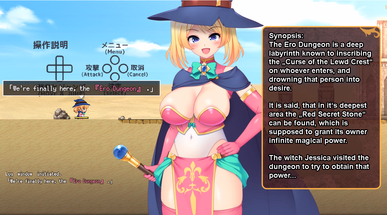 RPGM Completed Lewd Crest Witch Jessica and the Perverted Ero-Trap Dungeon [v1.5] [yoshii tech]