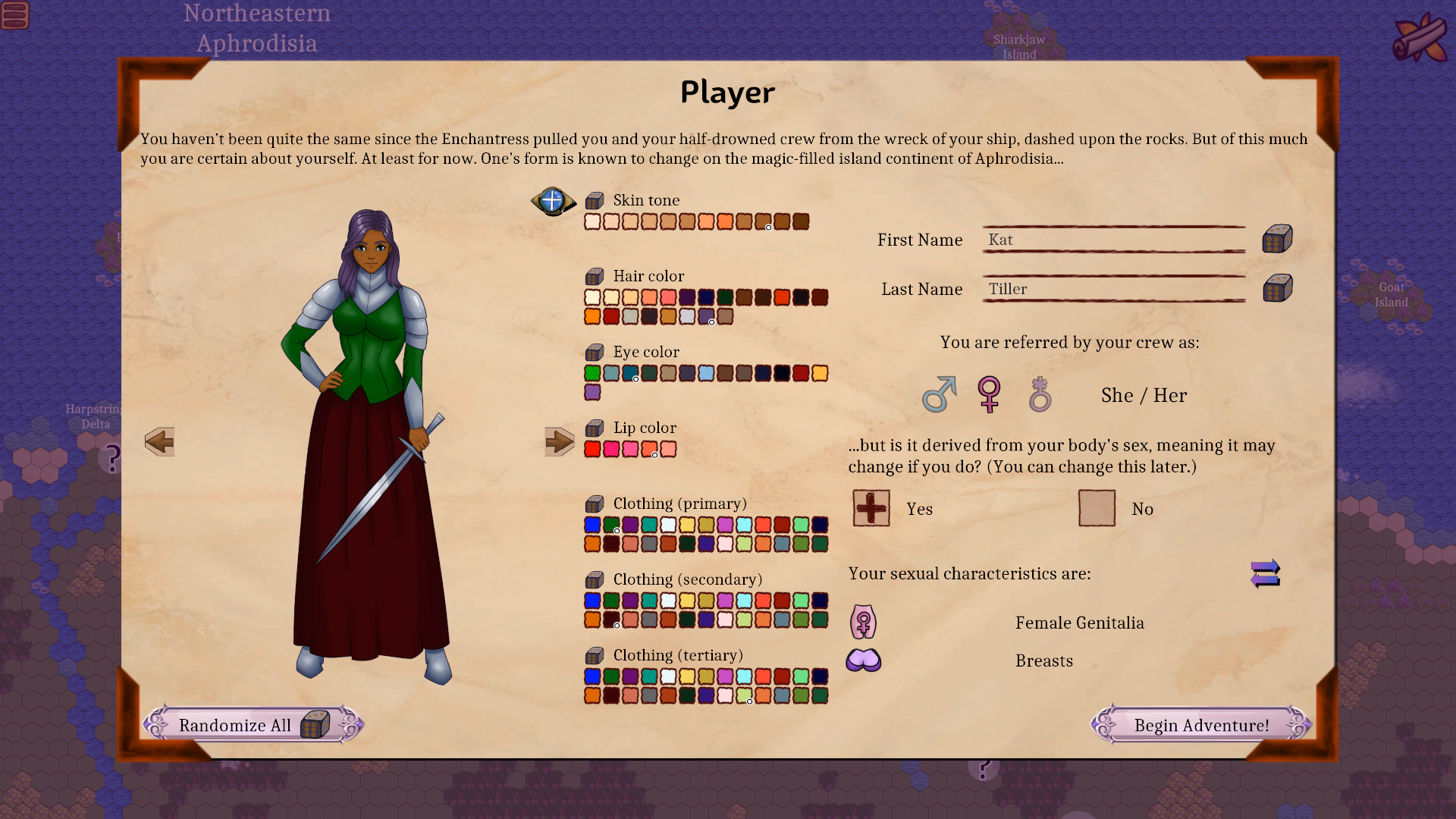 Unity The Restoration of Aphrodisia [v0.16.00] [Blue Fairy Media Games]