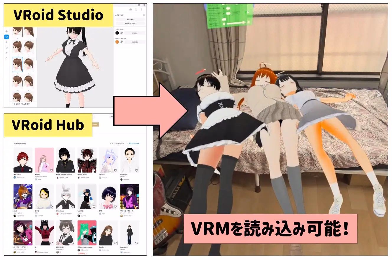 Unity Together with VRoid - Your Own Character Appears in Your Room! [v2024.06.26] [VR game shop]