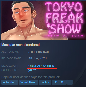 VN Others Completed TOKYO FREAK SHOW [Final] [Undead World]