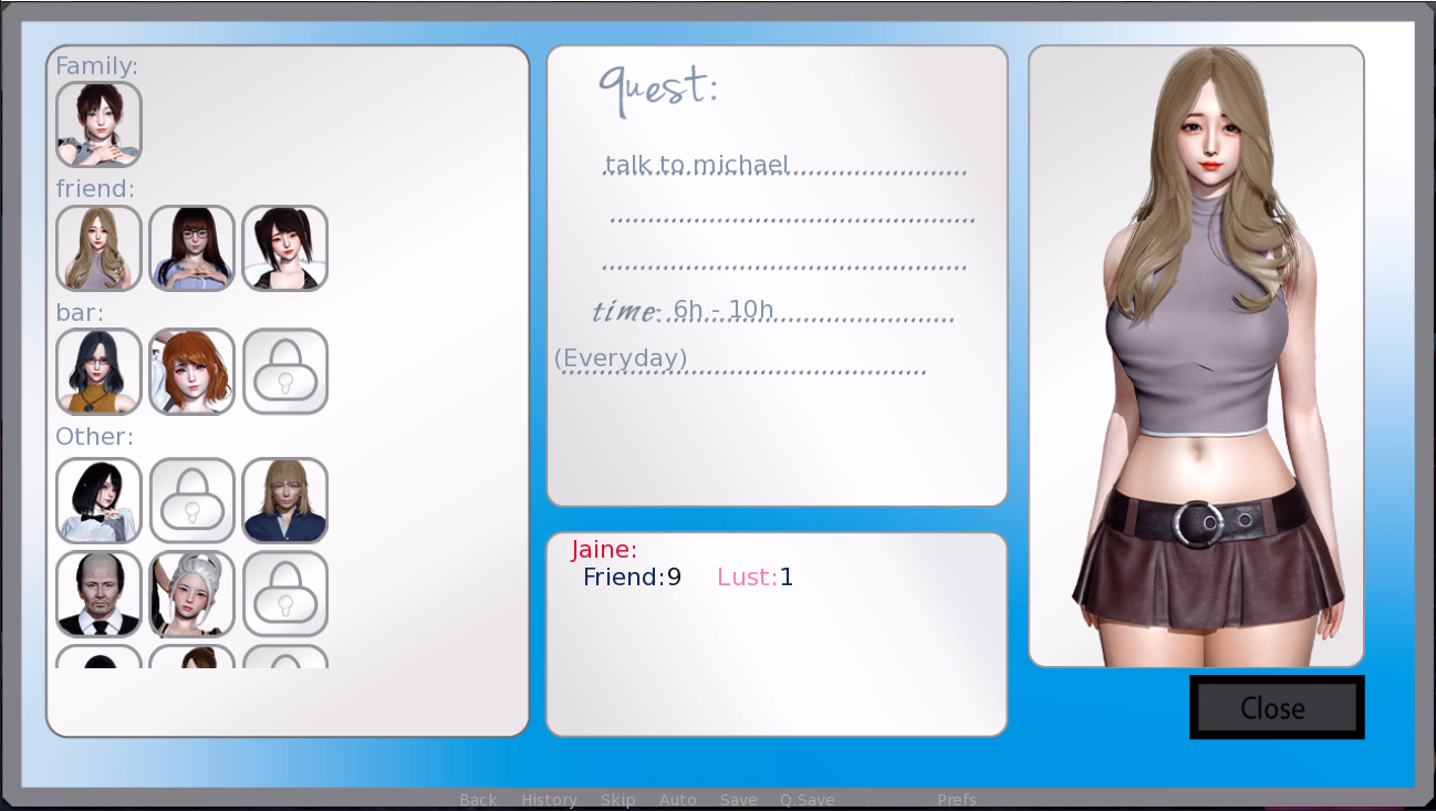 Ren'Py Evelyn's Story [v0.45] [Rabbit Haven]