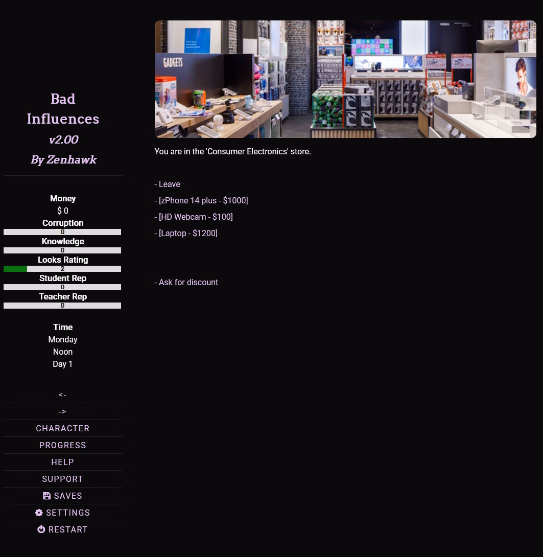 HTML Bad Influences [v2.20] [zenhawk]