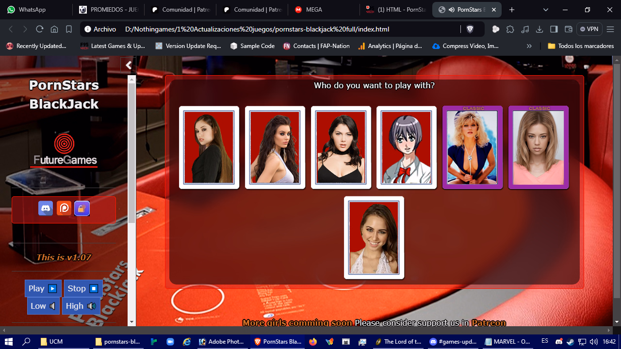 HTML PornStars Blackjack [v1.12] [Dextersmith]