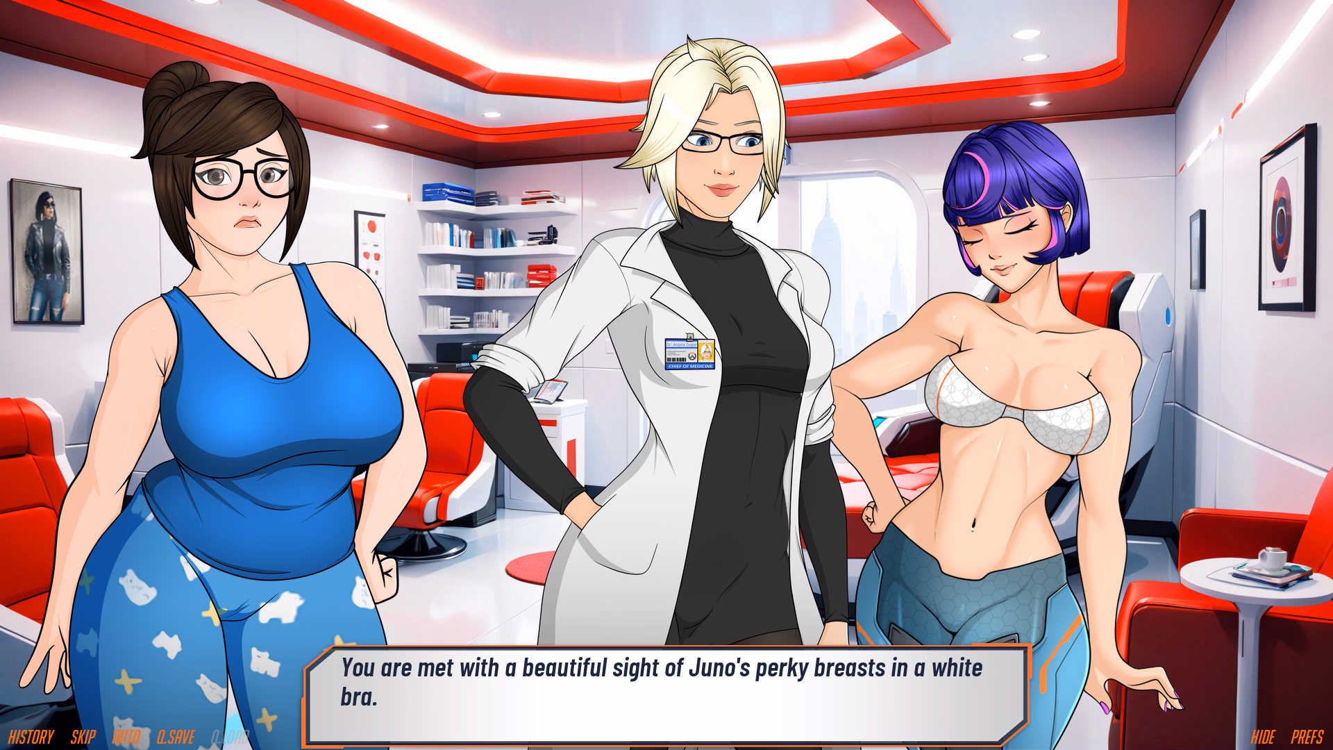VN Ren'Py Completed Haremwatch - Juno Has Landed! [v1.0] [Gachapen Games]