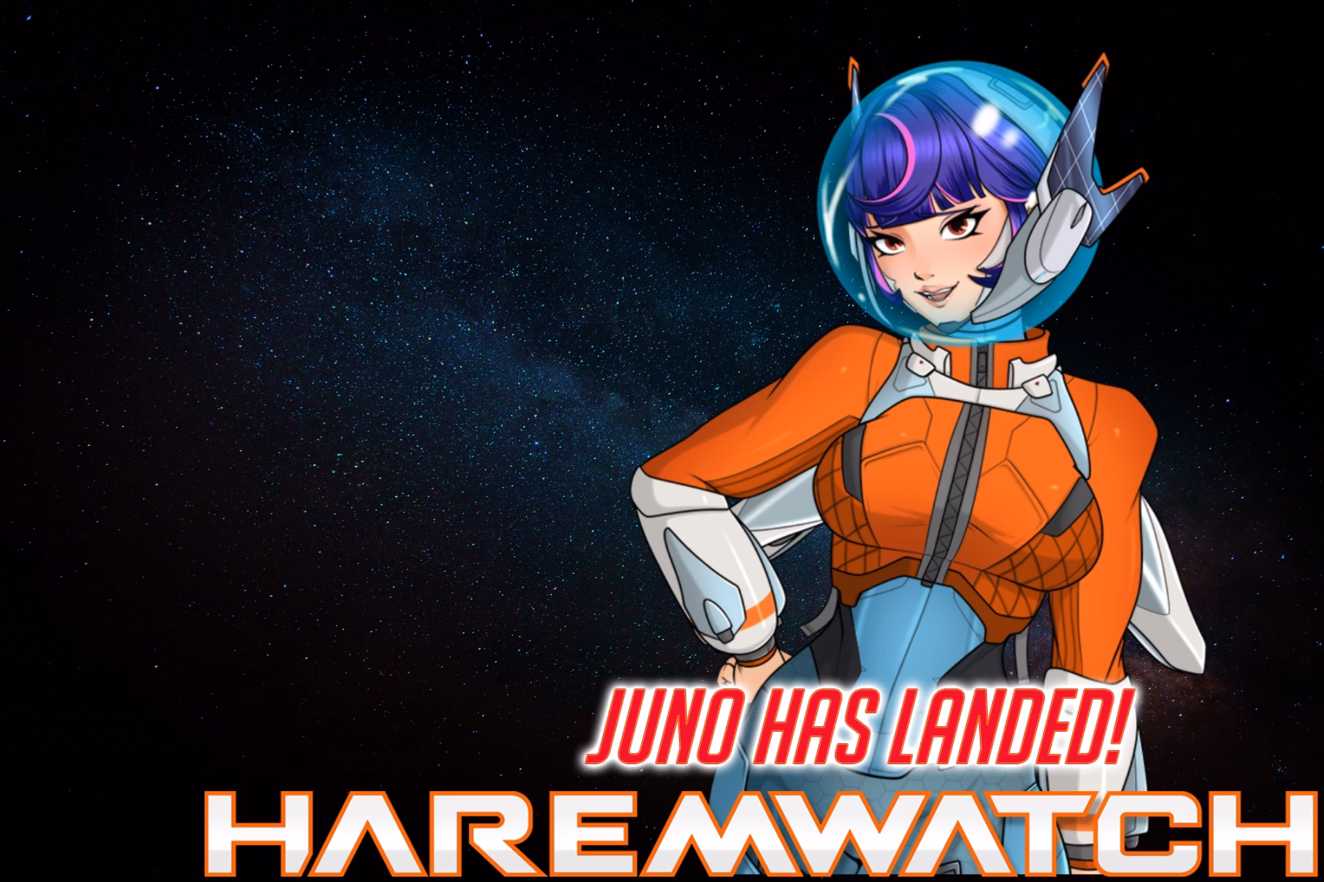 VN Ren'Py Completed Haremwatch - Juno Has Landed! [v1.0] [Gachapen Games] download
