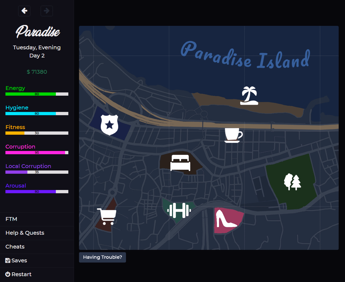 HTML Abandoned Paradise: Unleash Your Desires [v0.6.1] [Peanut Games]