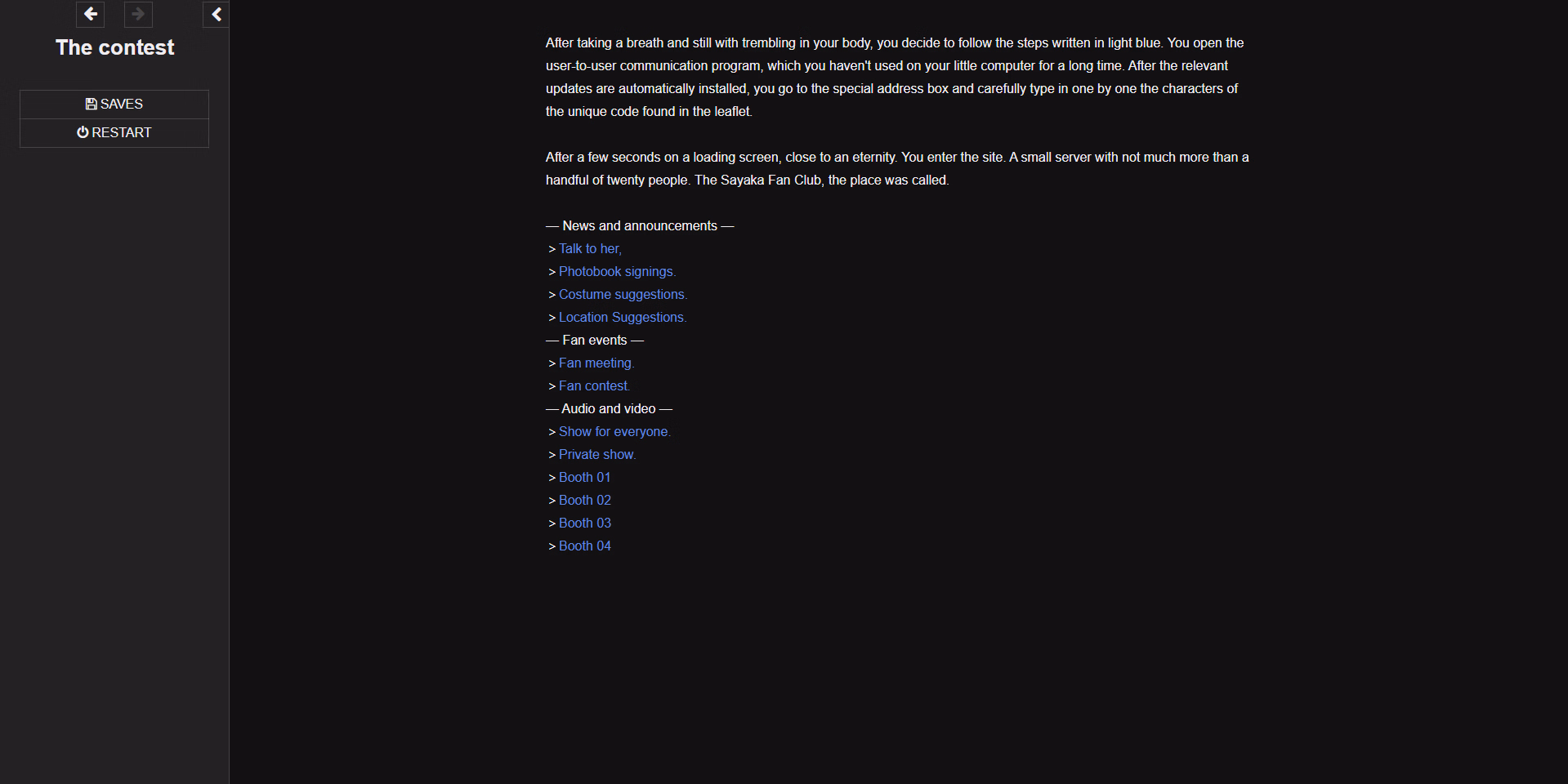 HTML Completed Sayaka's Lover Contest [Final] [AliceCult]
