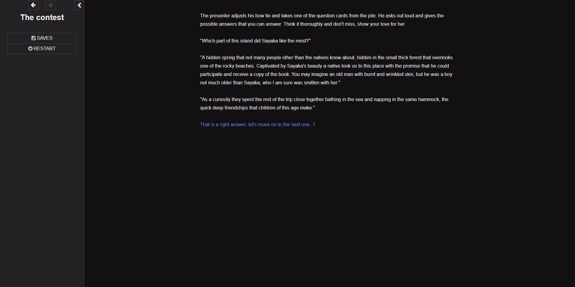 HTML Completed Sayaka's Lover Contest [Final] [AliceCult]