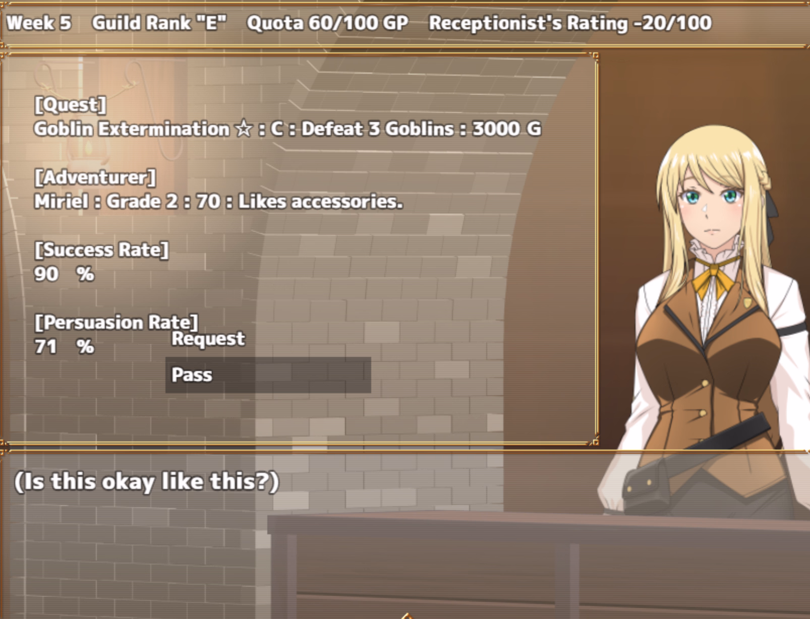 RPGM Completed Receptionist at the Bottom Tier Guild [v1.03 Steam] [eChime]