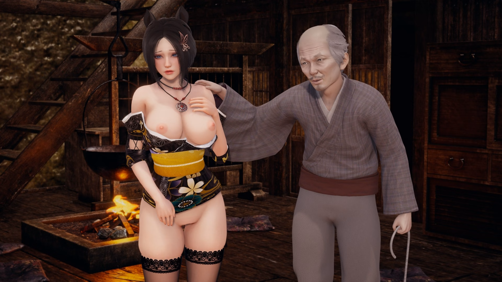 VN Ren'Py Abandoned NTR Sakura Blossom REWORKED! [v0.1] [Lazy Gem]