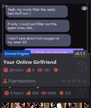 VN Unreal Engine Abandoned Your Online Girlfriend [v0.1.1] [FSproductions]