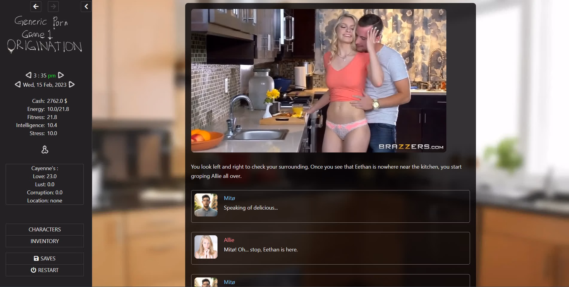 HTML Generic Porn Game 1 - Origination [v0.20] [CreativelyChallengedDeveloper]