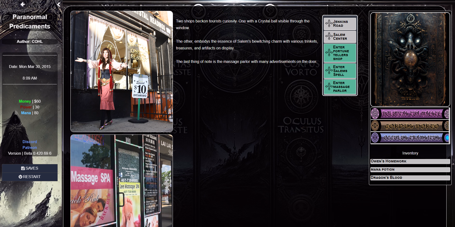 HTML Abandoned Paranormal Predicaments [v0.420.69.6] [COHL]