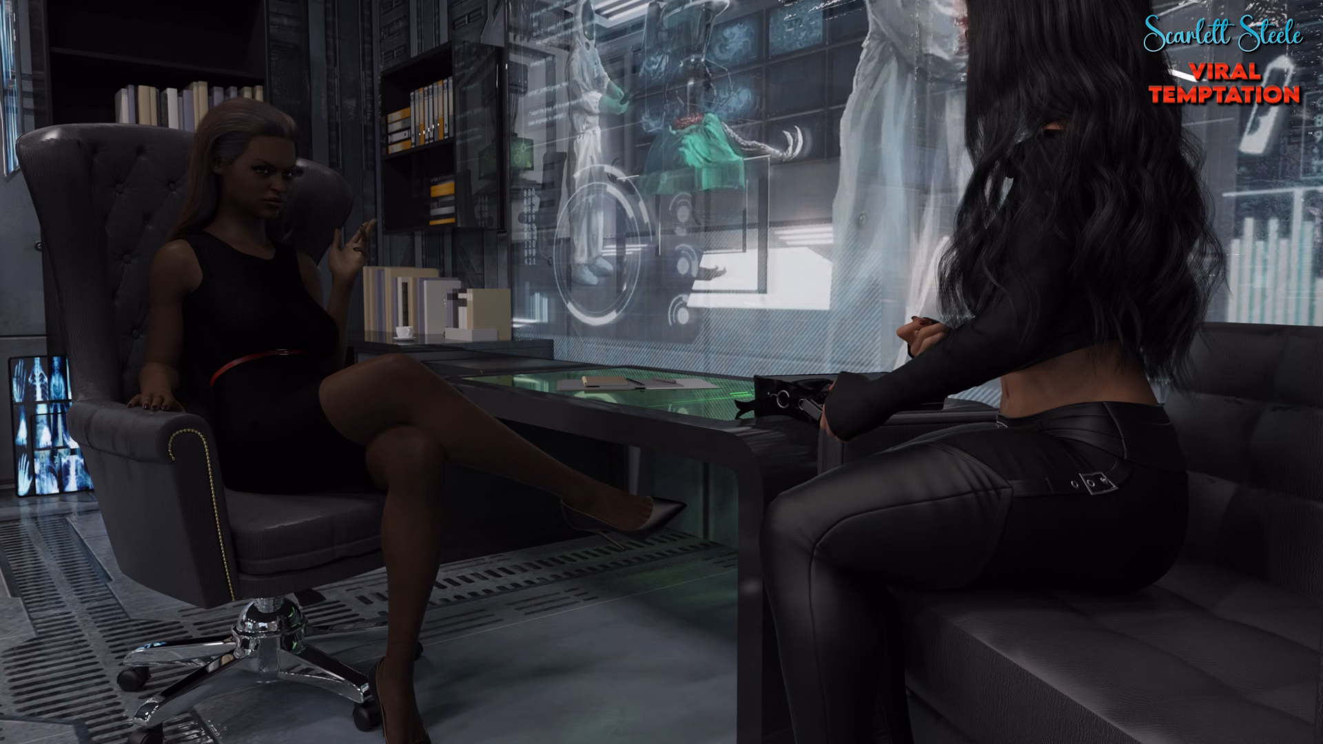 VN Ren'Py Onhold Scarlett Steele: Viral Temptation [v0.25 Demo] [VenusVision Studio]