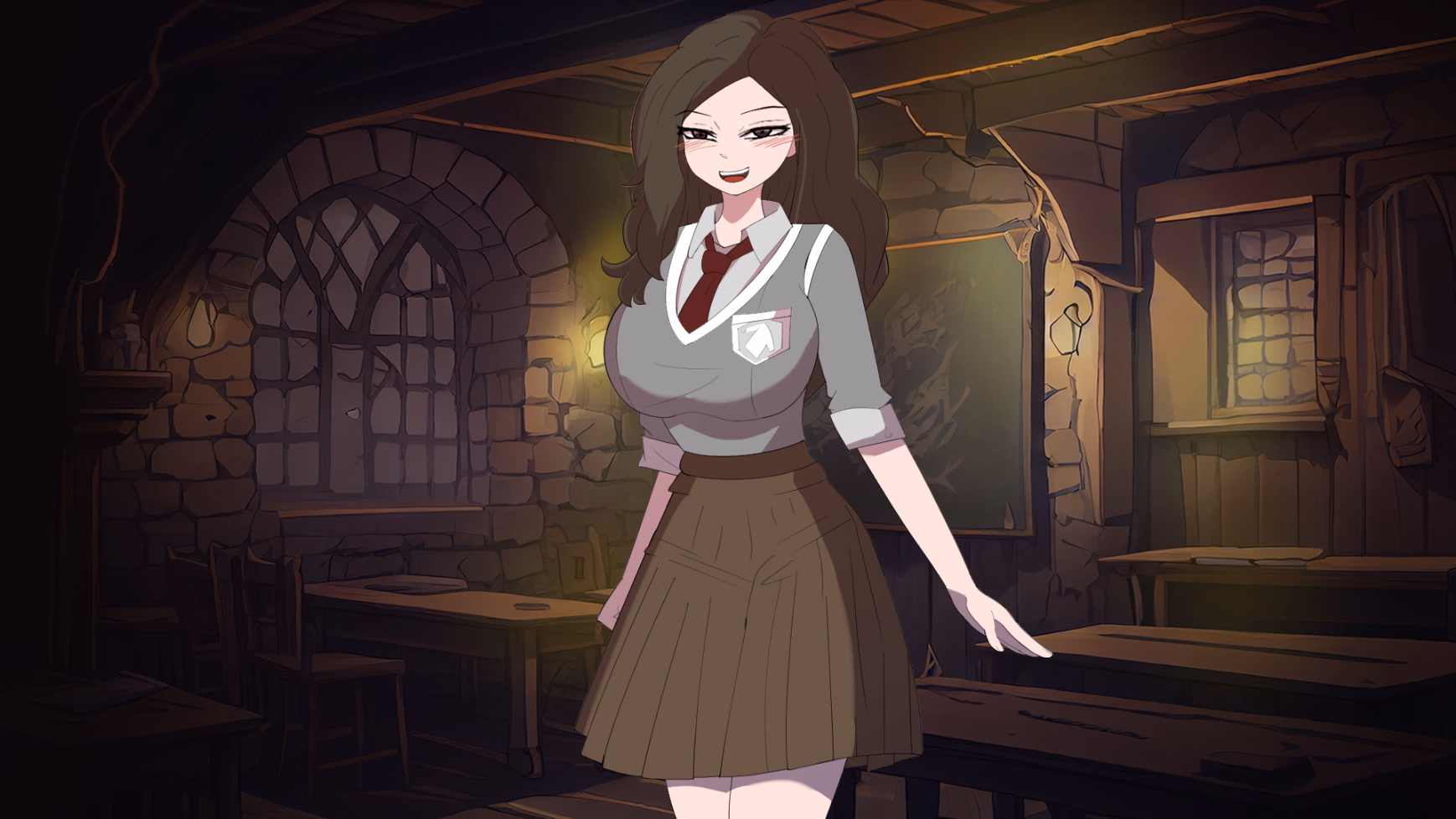 VN Ren'Py Completed Bad Witch and the Dark Magic Temptations [v0.2.4] [Bata13]