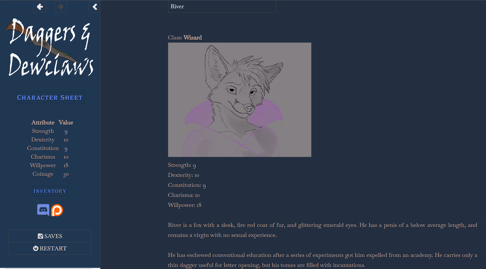 HTML Daggers & Dewclaws [v0.9.2] [Caretaker Publishing]