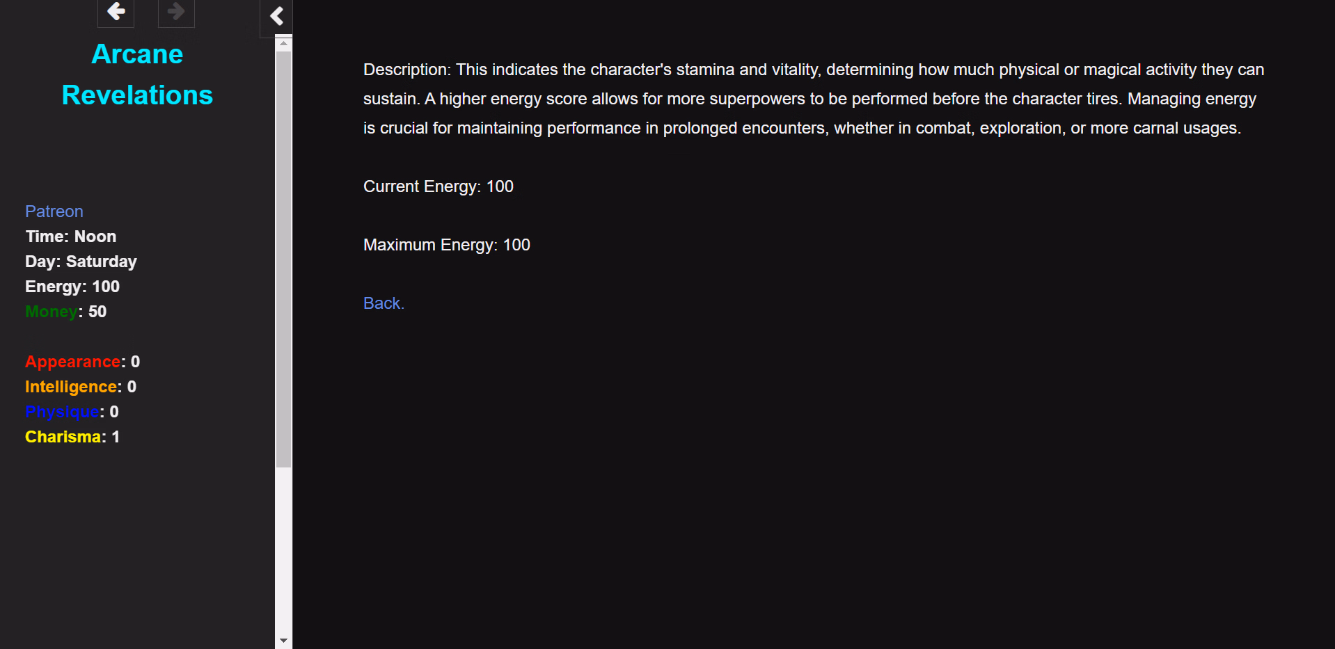 HTML Abandoned Arcane Revelations [v0.8.1] [Cyaneuz]
