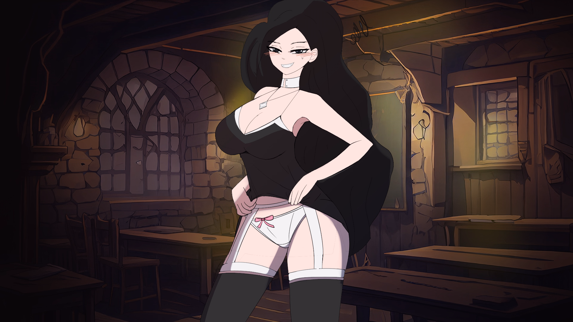 VN Ren'Py Completed Bad Witch and the Dark Magic Temptations [v0.2.4] [Bata13]