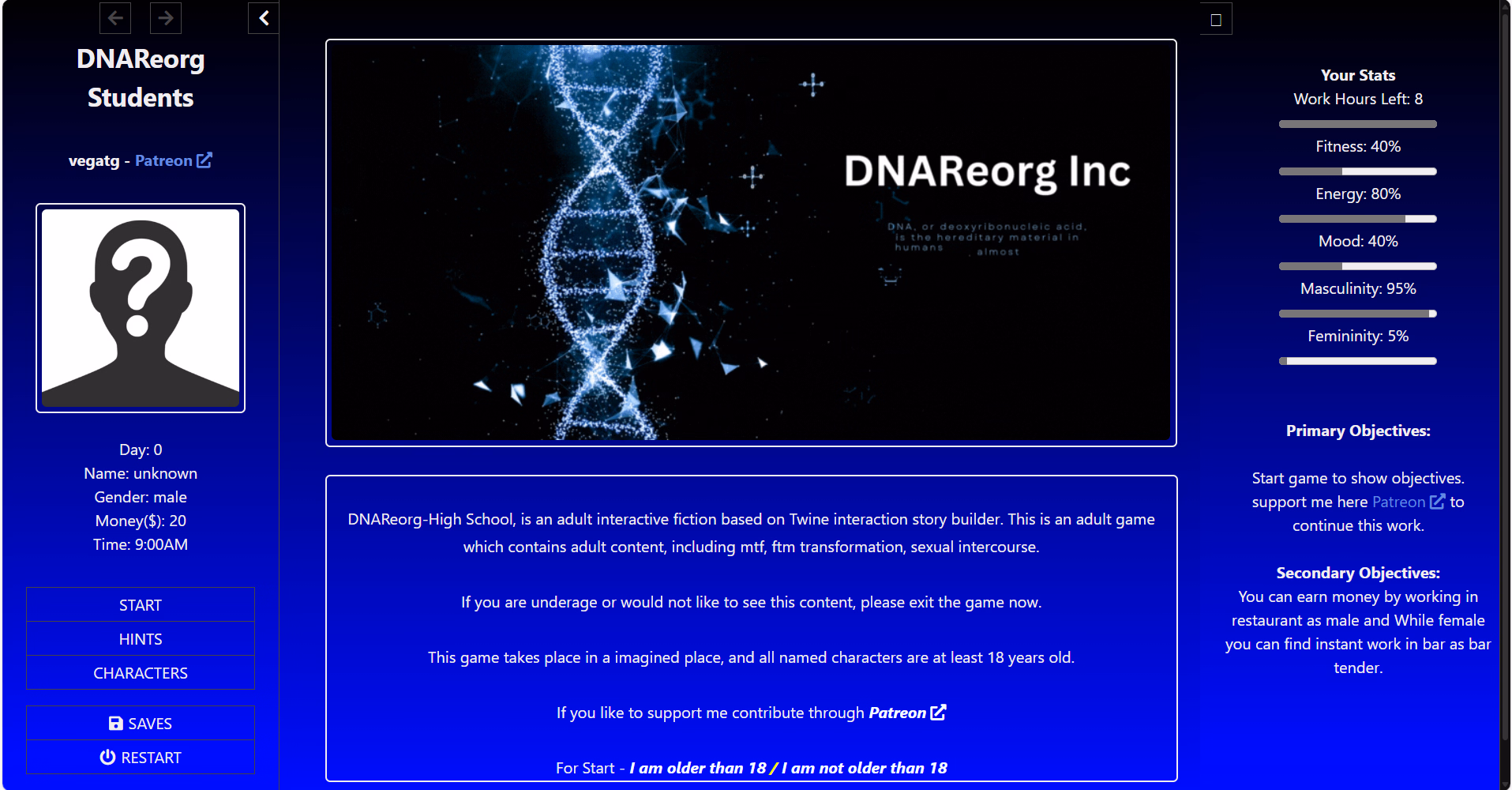 HTML DNAReorg Students [v0.0.7] [Vega TG]