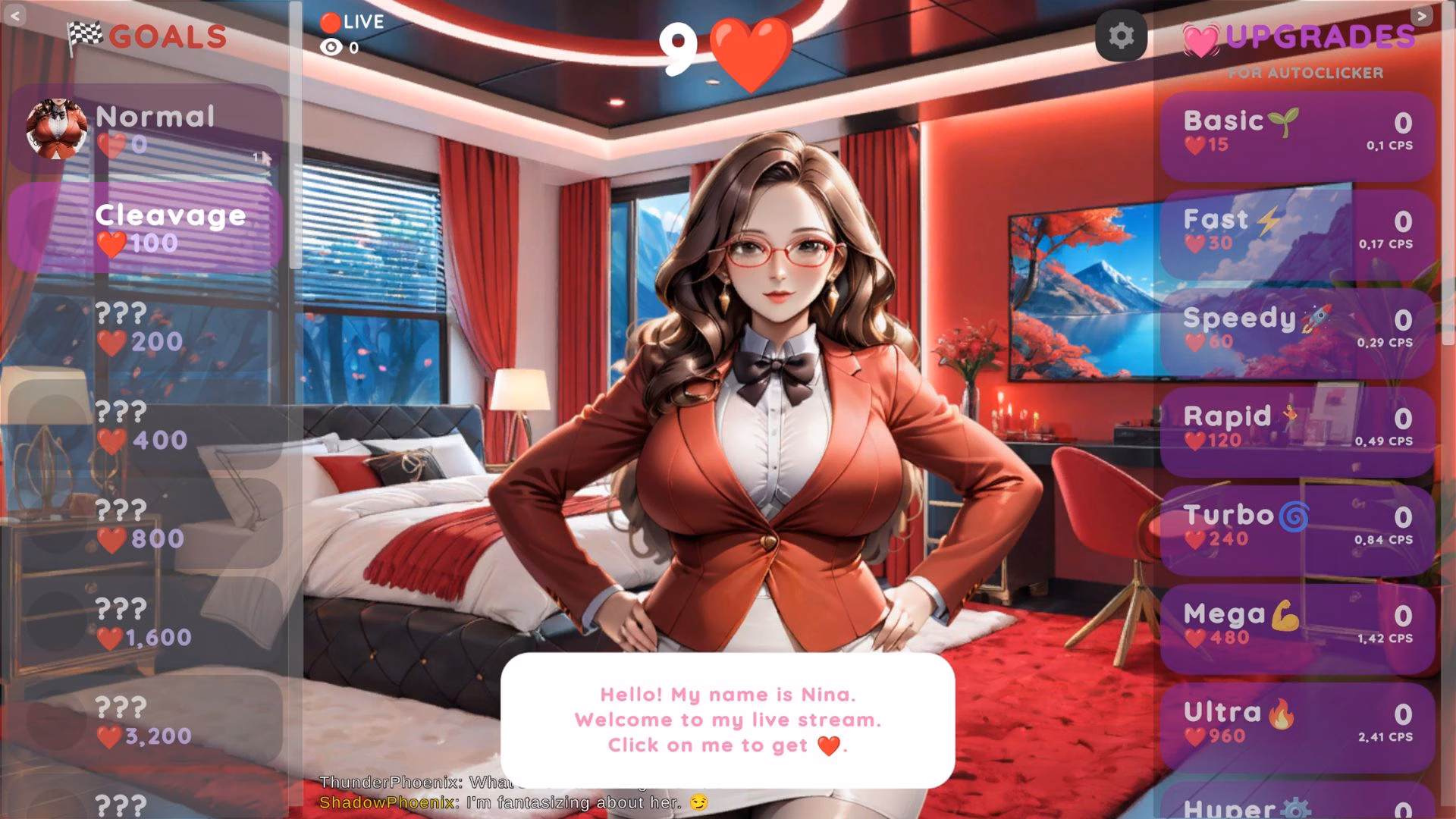 Unity Completed Hentai Clicker: Nina Is Streaming [Final] [Sexy Baguette Studio]