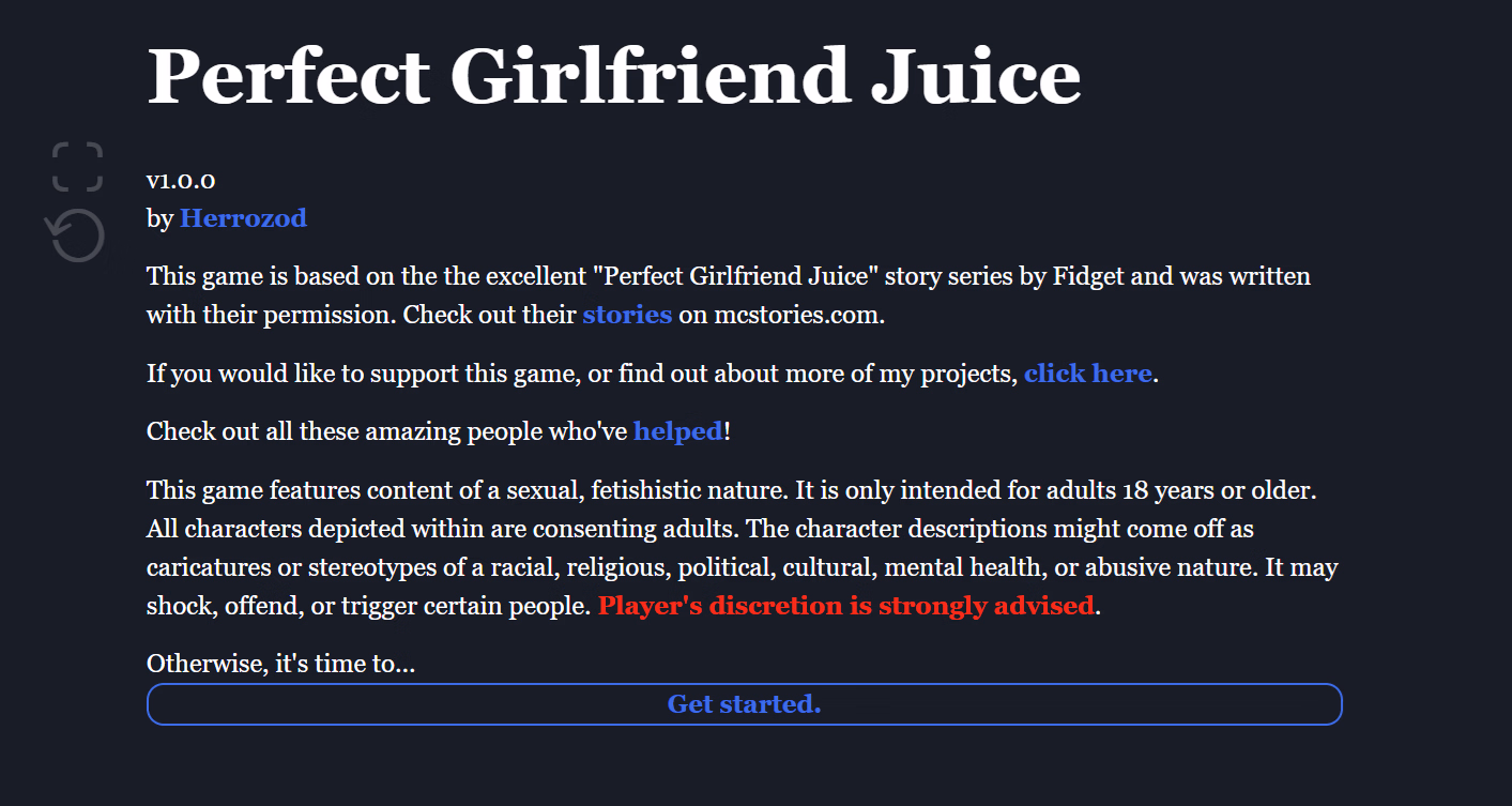 HTML Perfect Girlfriend Juice [v1.0.0] [Herrozod]