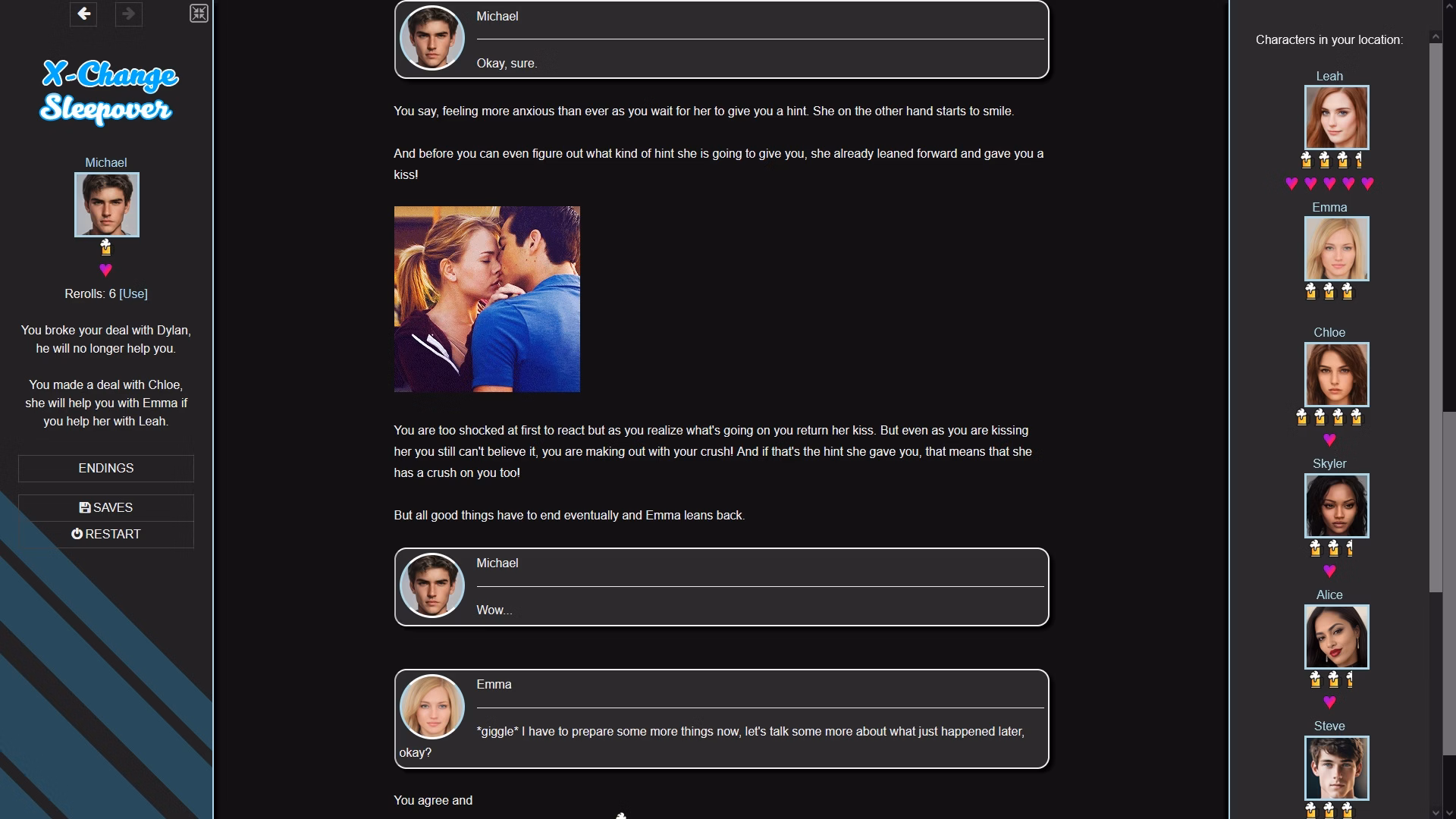 HTML X-Change Sleepover [v0.5a] [Draga]