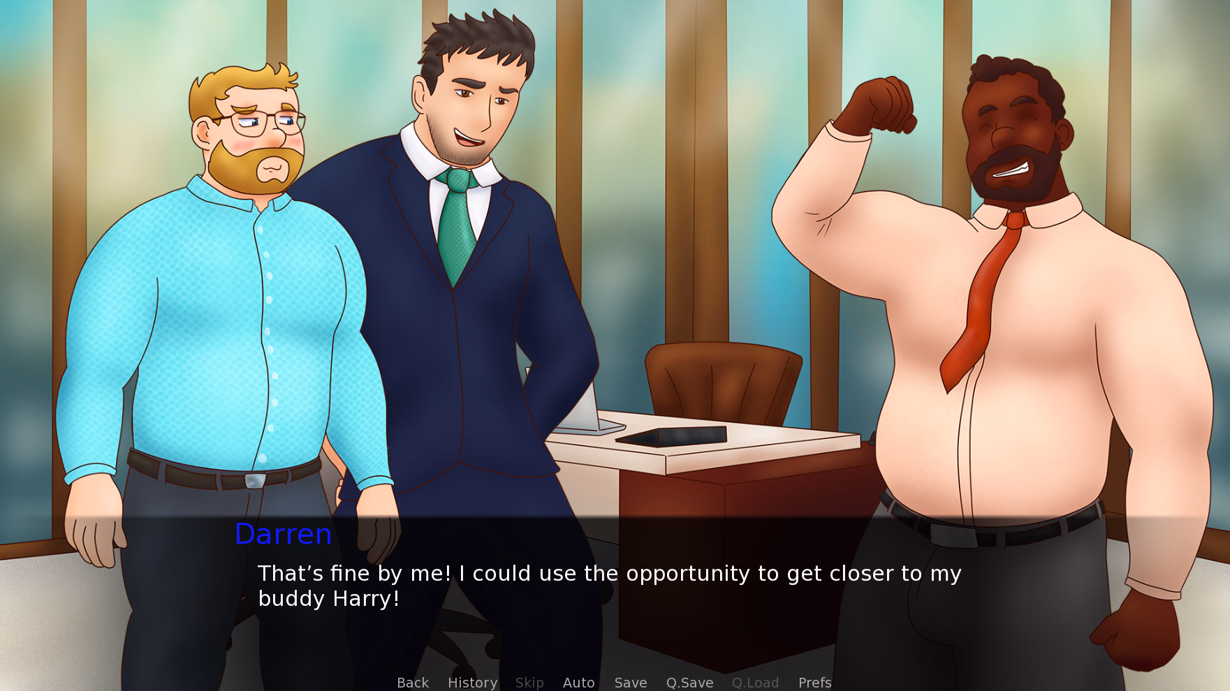 VN Ren'Py Not Your Average Corporate Conference [Demo v2.2] [BeebaDraws]