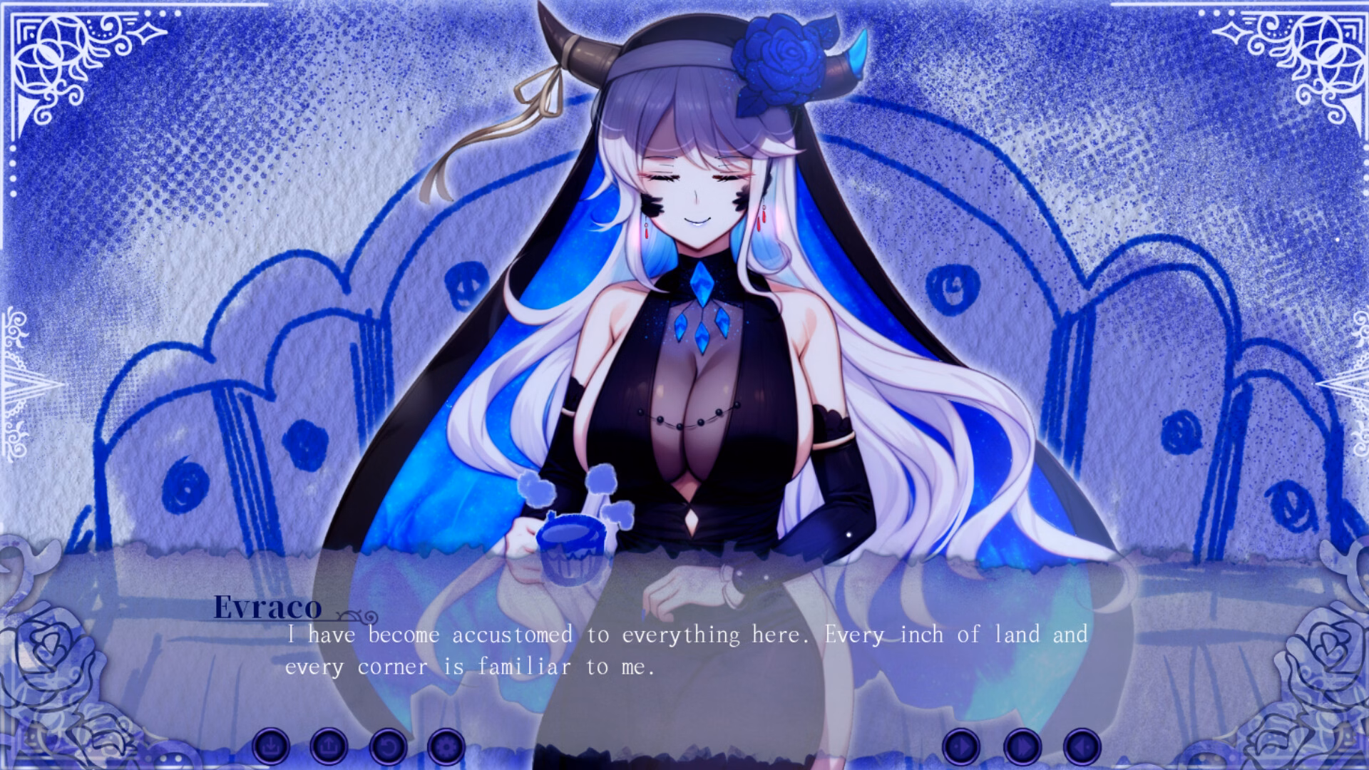 VN Ren'Py Completed Days with Evraco - The Blind Witch in Blue Forest [v1.0] [Just kidding entertainment / Plumko]